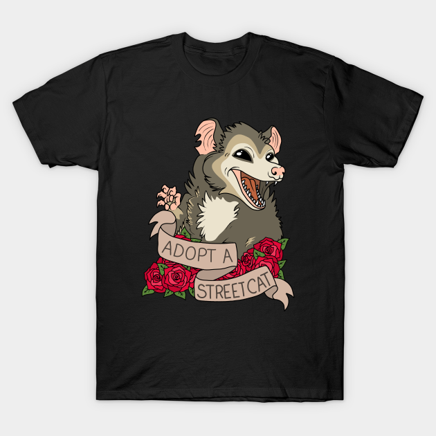 Possum - Adopt a street cat - Possum - T-Shirt