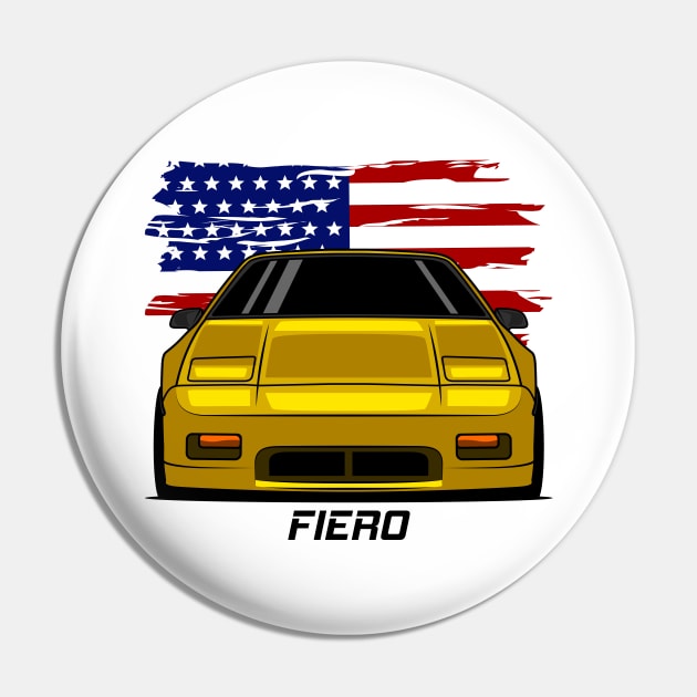 Front Yellow Fiero Pin by GoldenTuners