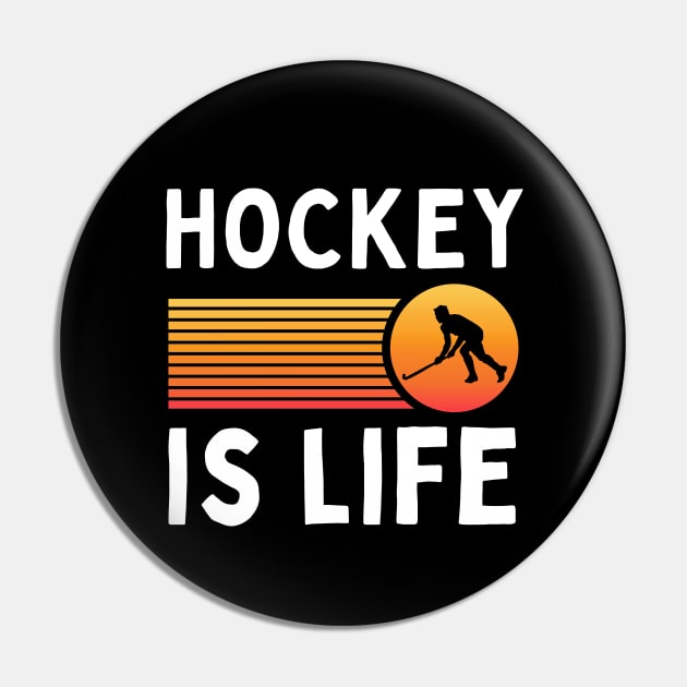 Field Hockey Pin by footballomatic