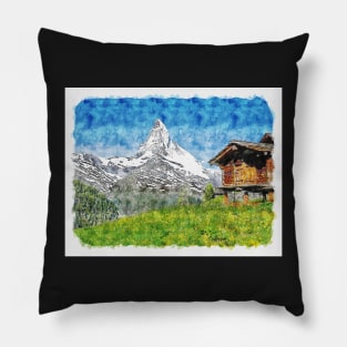 Matterhorn,Zermatt,Switzerland Pillow