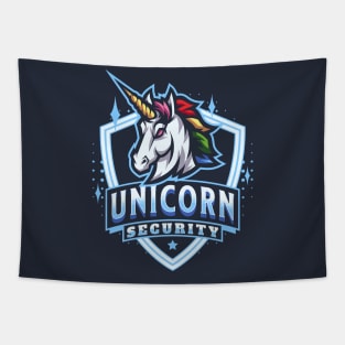 Unicorn Security Birthday Halloween Bodyguard Tapestry