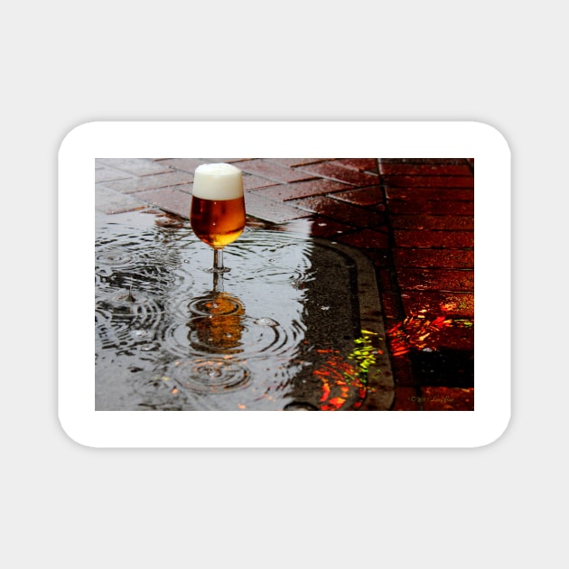 Sidewalk Beer Magnet by BadHabitsLounge