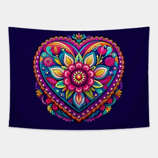 Flower Heart Tapestry