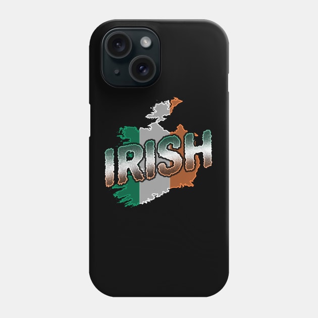 St Patricks Day Irish Map Country Of Ireland Irish Heritage Phone Case by SomedayDesignsCo