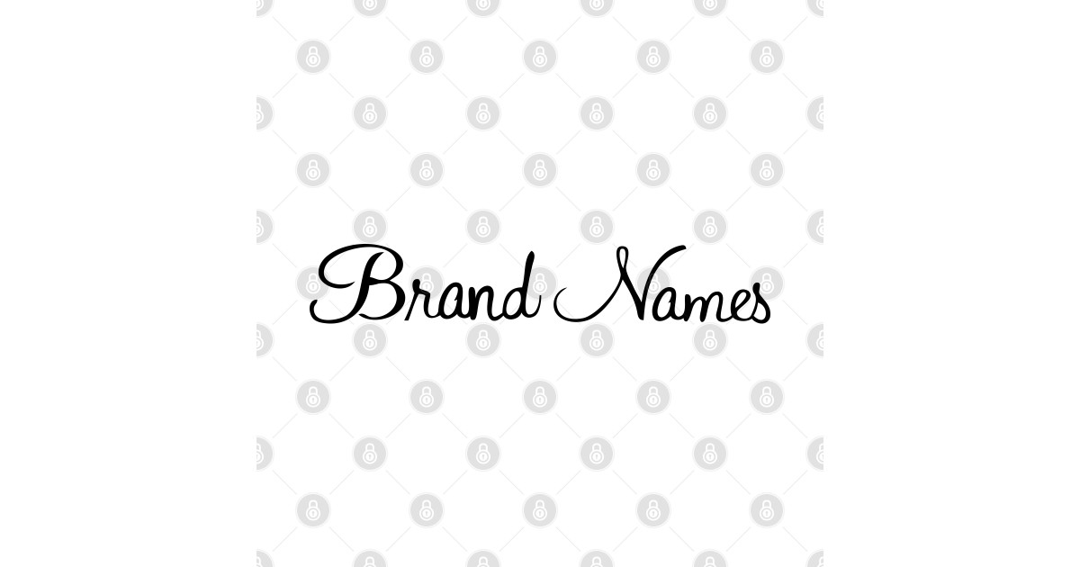 Brand Names catalog store Brand Names TShirt TeePublic