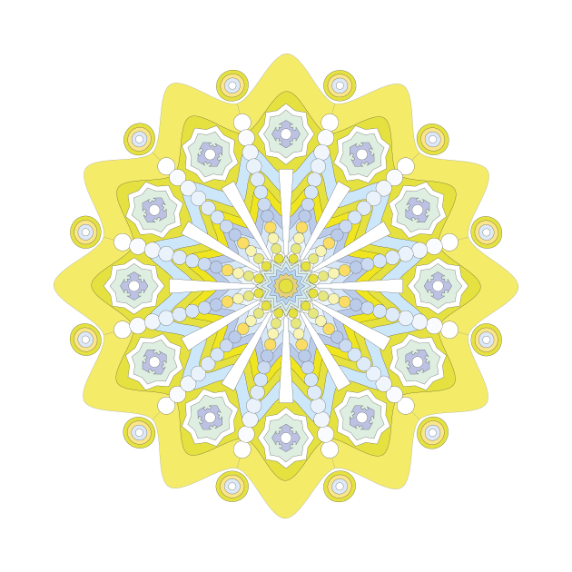 Yellow mandala. by eliant