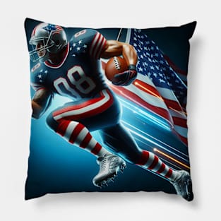 American Man NFL Football Player #6 Pillow