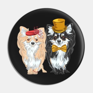 Set of dogs Chihuahua, Lady and Gentelman Pin