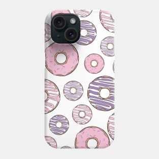 Pattern Of Donuts, Pink Donuts, Purple Donuts Phone Case