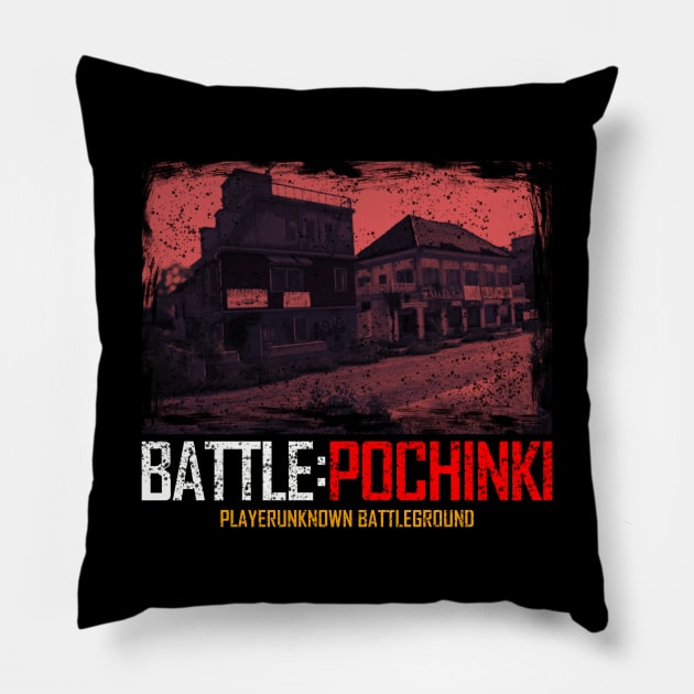 Battle Pochinki Pillow by happymonday