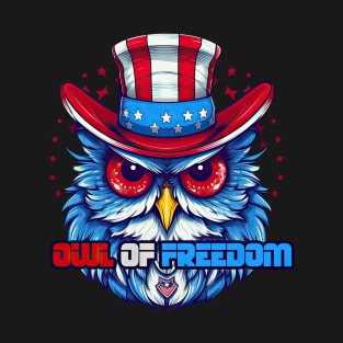 Patriotic Owl - 4th of July T-Shirt