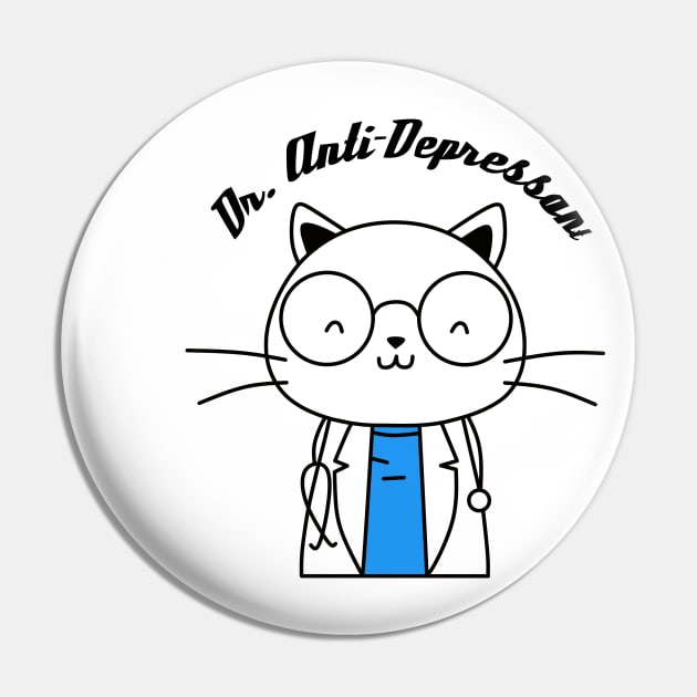 Doctor Cat Pin by Hafifit