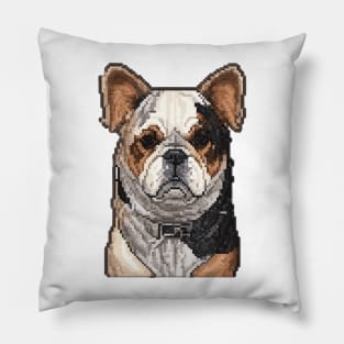 Head animal pixel art Pillow