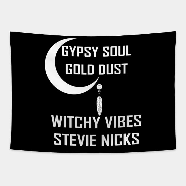 Gypsy Soul Gold Dust Witchy Vibes Stevie Nicks Tapestry by teestaan