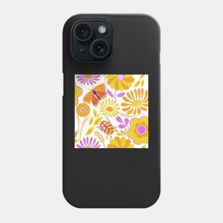 Golden summer florals Phone Case