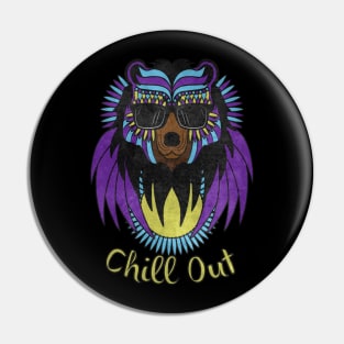 Bear chillout Pin