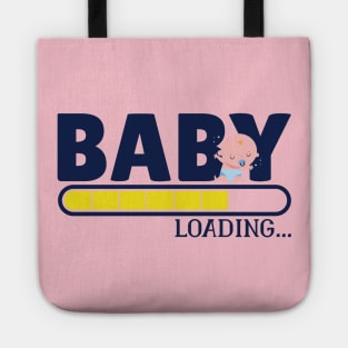 pregnant funny with Baby loading Tote