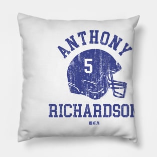 Anthony Richardson Indianapolis Helmet Font Pillow