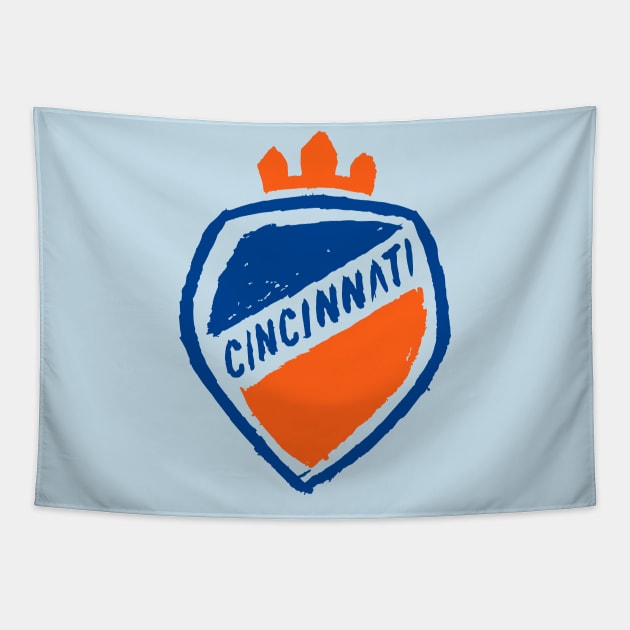 FC Cincinnatiiii 06 Tapestry by Very Simple Graph