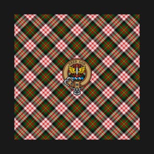 Clan Carnegie Crest over Dress Tartan T-Shirt