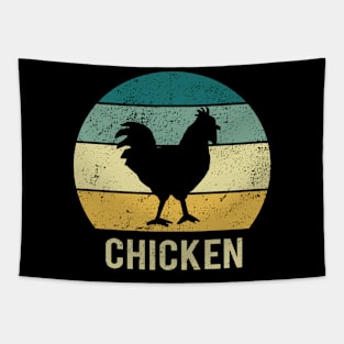 Chicken At Sunset A Gift For Chickens Lovers Tapestry