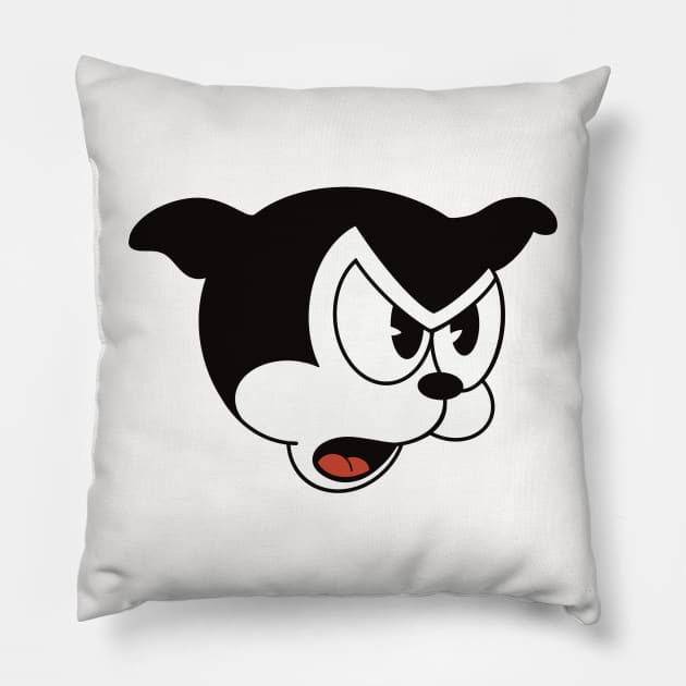 Angry Bimbo Pillow by liquidsouldes