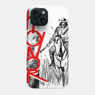 Samurai on horse Phone Case