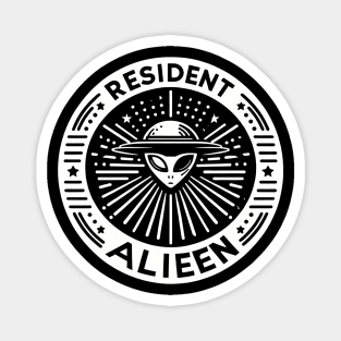 Resident Alien UFO Magnet