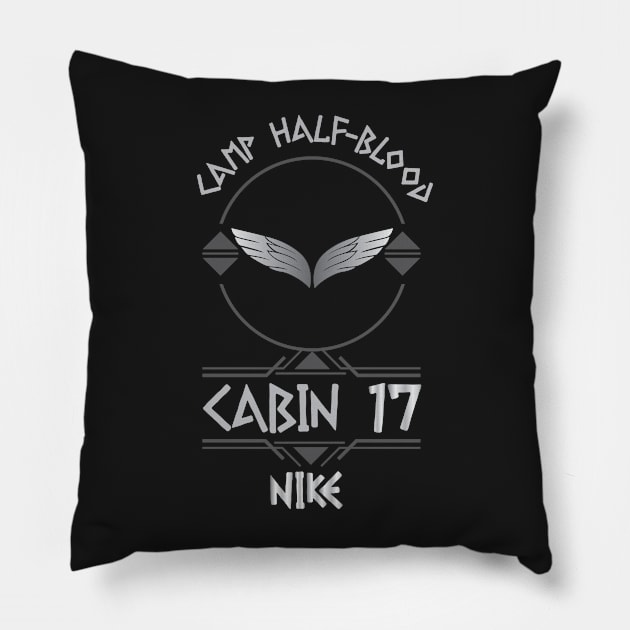 Cabin #17 in Camp Half Blood, Child of Goddess Nike – Percy Jackson inspired design Pillow by NxtArt