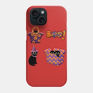 Halloween Black Cat In Box Phone Case