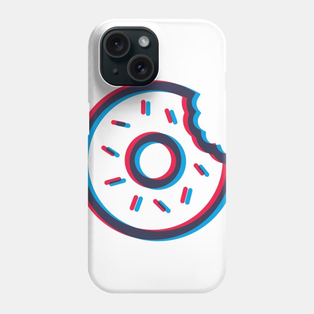 Anaglyphic Donut Phone Case by Texx