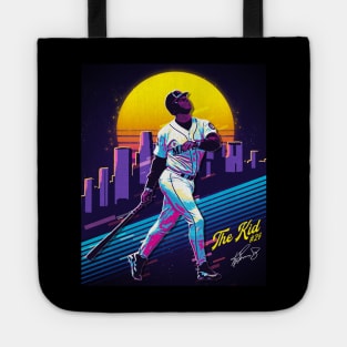 Ken Griffey Jr The Kid Basketball Legend Signature Vintage Retro 80s 90s Bootleg Rap Style Tote