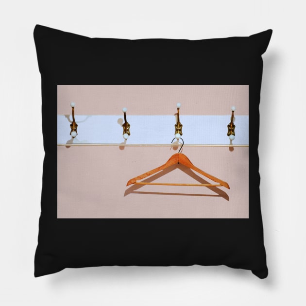 clothes hanger Pillow by LaurieMinor