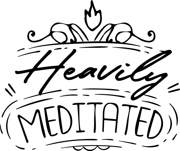 Heavily Meditated Kids T-Shirt by MarinasingerDesigns