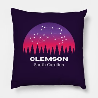 Clemson South Carolina Tourist Souvenir Pillow