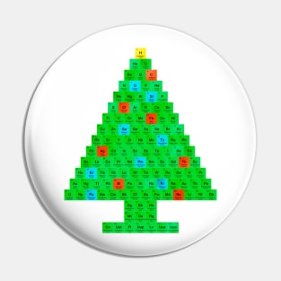 Chemistry Christmas Tree Periodic Table Pin