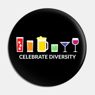Rainbow Lgbt Drinking Celebrate Diversity Beer Pin