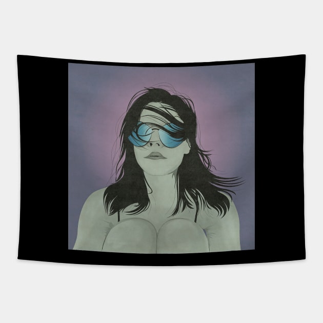 Alexandra Daddario Tapestry by Ezahazami