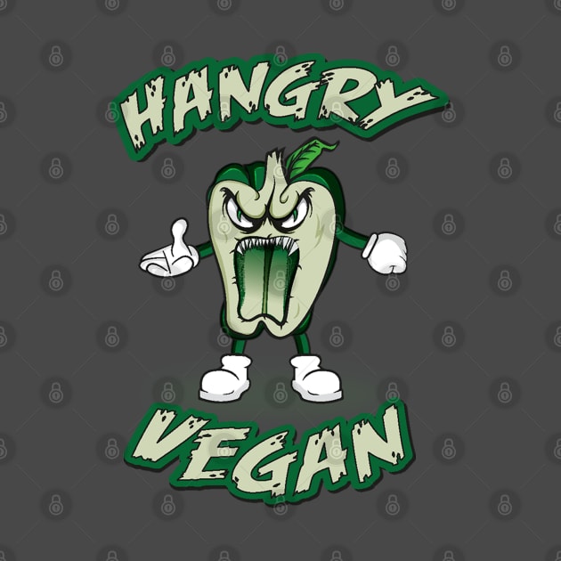 Hungry pepper vegan monster by megadeisgns