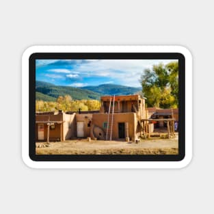 Taos Pueblo Study 8 Magnet
