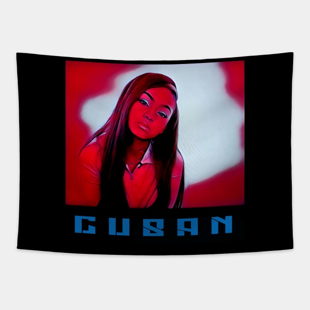 Cubana Cutie 2023 Tapestry by Artist_Imagination