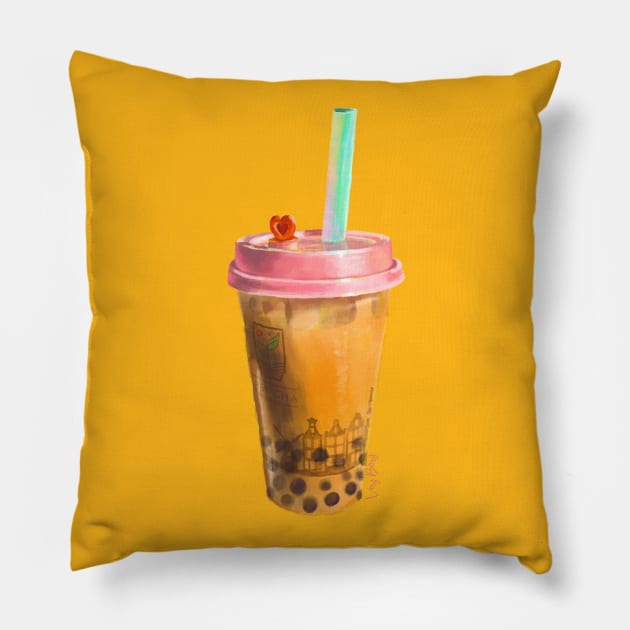 I love Boba Tea Pillow by VeryBerry