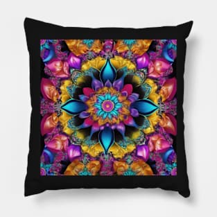 A bright keliedoscope of many colors Pillow