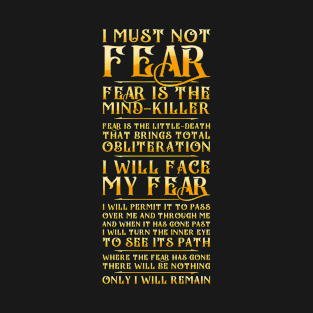 Litany Against Fear T-Shirt