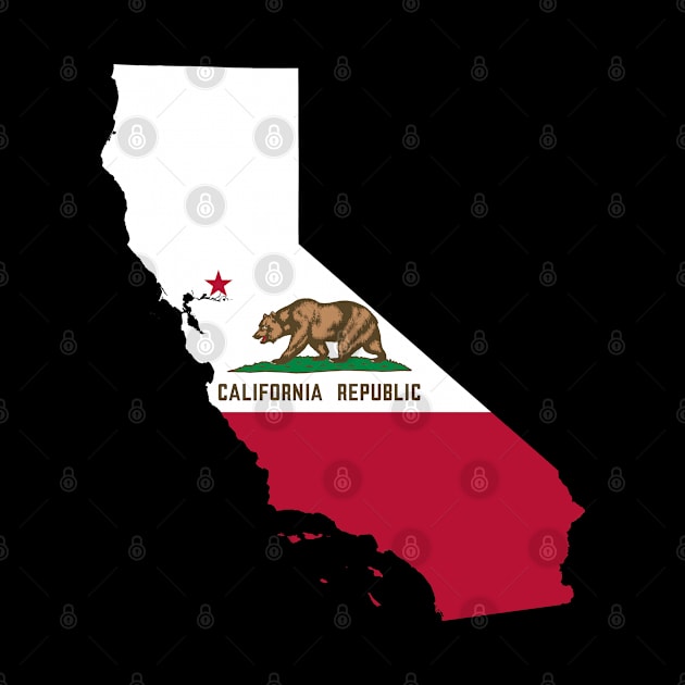 California Flag Map by Historia