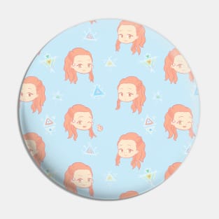 Chibi Aloy pattern (blue) Pin