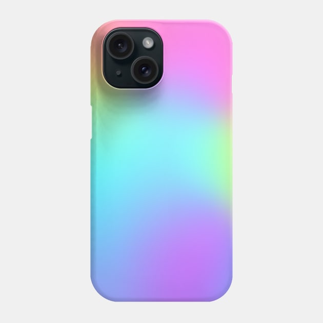 Rainbow Colors Abstract Blurry Gradient Ombre Soft Tie Dye Look Phone Case by anijnas