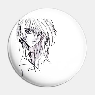 Anime face Pin