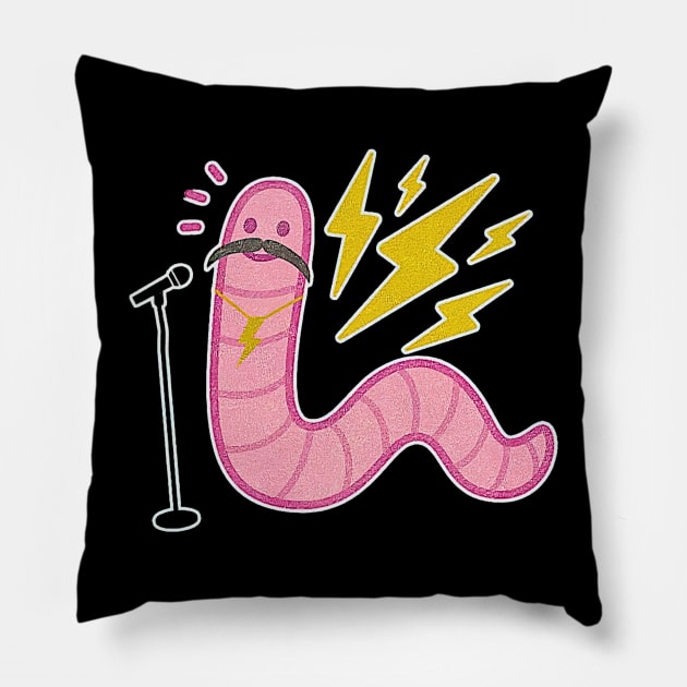 Worm With A Mustache Tom Ariana Vanderpump Rules Pillow by Ghost Of A Chance 