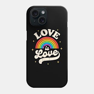 LGBTQ Love Is Love Gay Pride LGBT Ally  Flag Phone Case